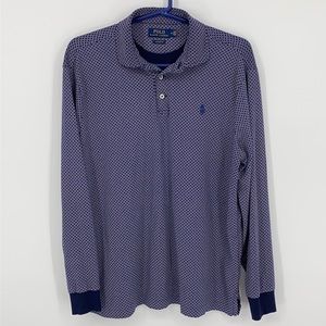 Polo Long Sleeve classic Fit Shirt Size Medium